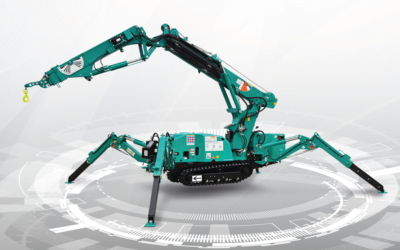 Maeda MK1033 – Unique knuckle boom mini crane